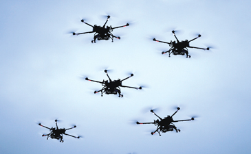 Image of helicopters flying.